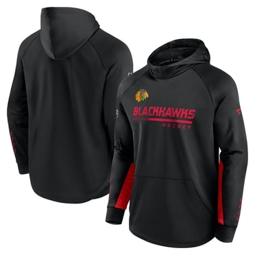 Chandail à Capuchon à Enfiler Authentique Pro pour Homme Chicago Blackhawks Fanatics pour Vestiaire