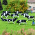 thumbnail image 3 of Lefu 60 Pcs Modèle de Vaches à l'Échelle N 1:150 Modèle de Chemin de Fer Peint Animaux de Ferme Scène de Modèle, 3 of 9