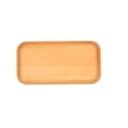 thumbnail image 1 of Plateau de Rangement Multifonction 4 Formes Bois Massif Rectangle Ellipse Assiette à Dîner Pains Fournitures pour la Maison, 1 of 8