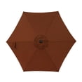 thumbnail image 4 of Bistro 7.5-ft Hexagon Market Umbrella - Coffee - Polyester Canopy, 4 of 9