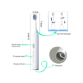 thumbnail image 3 of Sonic Electric Toothbrush With 5 Modes And Smart Timer - Unisex - Effective For Teeth And Gum Cleaning, Rechargeable Usb Toothbrush, Whitening Oral Hy, 3 of 5