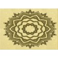 thumbnail image 1 of Ahgly Company Machine Washable Indoor Rectangle Transitional Mustard Yellow Area Rugs, 6' x 9', 1 of 7