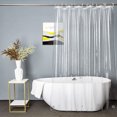thumbnail image 4 of YAOMOBB Quick-dry Plastic Shower Curtain Waterproof Clear Shower Curtain Liner Magnets Rustproof Grommets Quick Drying Plastic Liner Bathroom, 4 of 6