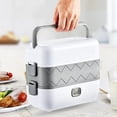 thumbnail image 1 of COFEST Electric Lunch Box Portable Food Warmer Heater, Faster Heated Lunchbox 110V for Office Home Heating Microwave with 304 Stainless Steel Bowl White, 1 of 6