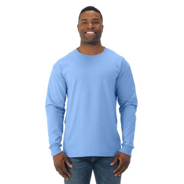 Jerzees T-Shirt à Manches Longues pour Hommes DRI-POWER Active, S, Bleu Pâle