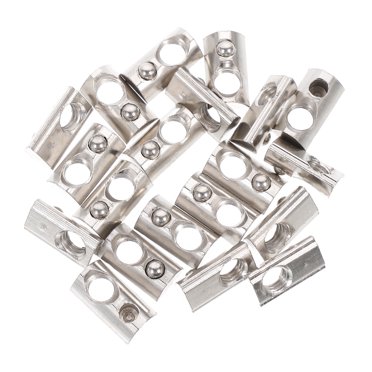 MasteelfCA 20pcs Premium T Spring Nuts Practical Spring T Nuts Roll-In T Spring Nuts