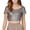Silver, variant on Sexy Sparkling Sequins Backless Crop Top Multicolor T Shirt Women'S T-Shirts Gold L