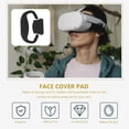 thumbnail image 2 of SHOWERORO 1 Set Light Blocking Face Cushion Pad Black Ergonomic Pillow for, 2 of 3