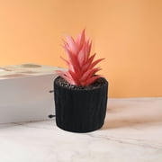 Chmadoxn Home Office Furniture Faux Tree Bark Flower Pot Plastic Planter Pot Indoor Outdoor Plant Container For Succulents Herbs Cactus Available In 4 Colors Resin flower pot