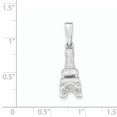 thumbnail image 2 of 925 Sterling Silver Poli Eiffel Tour Charme Pendentif and, 2 of 2