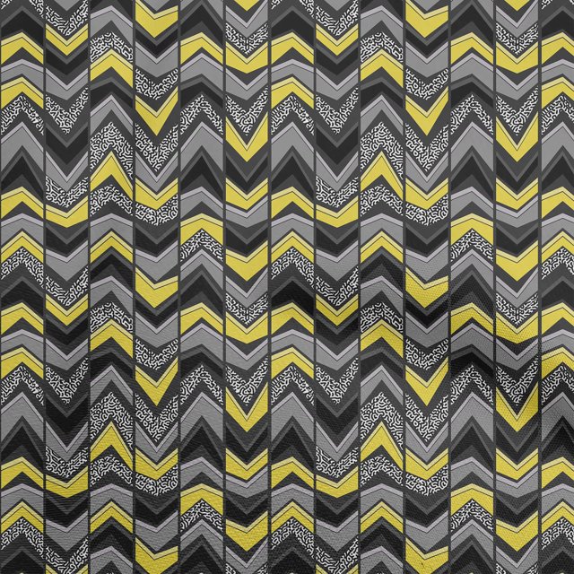 oneOone Cotton Flex Yellow Fabric Geometric Sewing Craft Projects Fabric Prints By Yard 40 Inch Wide