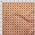 thumbnail image 4 of oneOone Georgette Viscose Orange Fabric Geometric Fabric For Sewing Printed Craft Fabric By The Yard 42 Inch Wide, 4 of 5