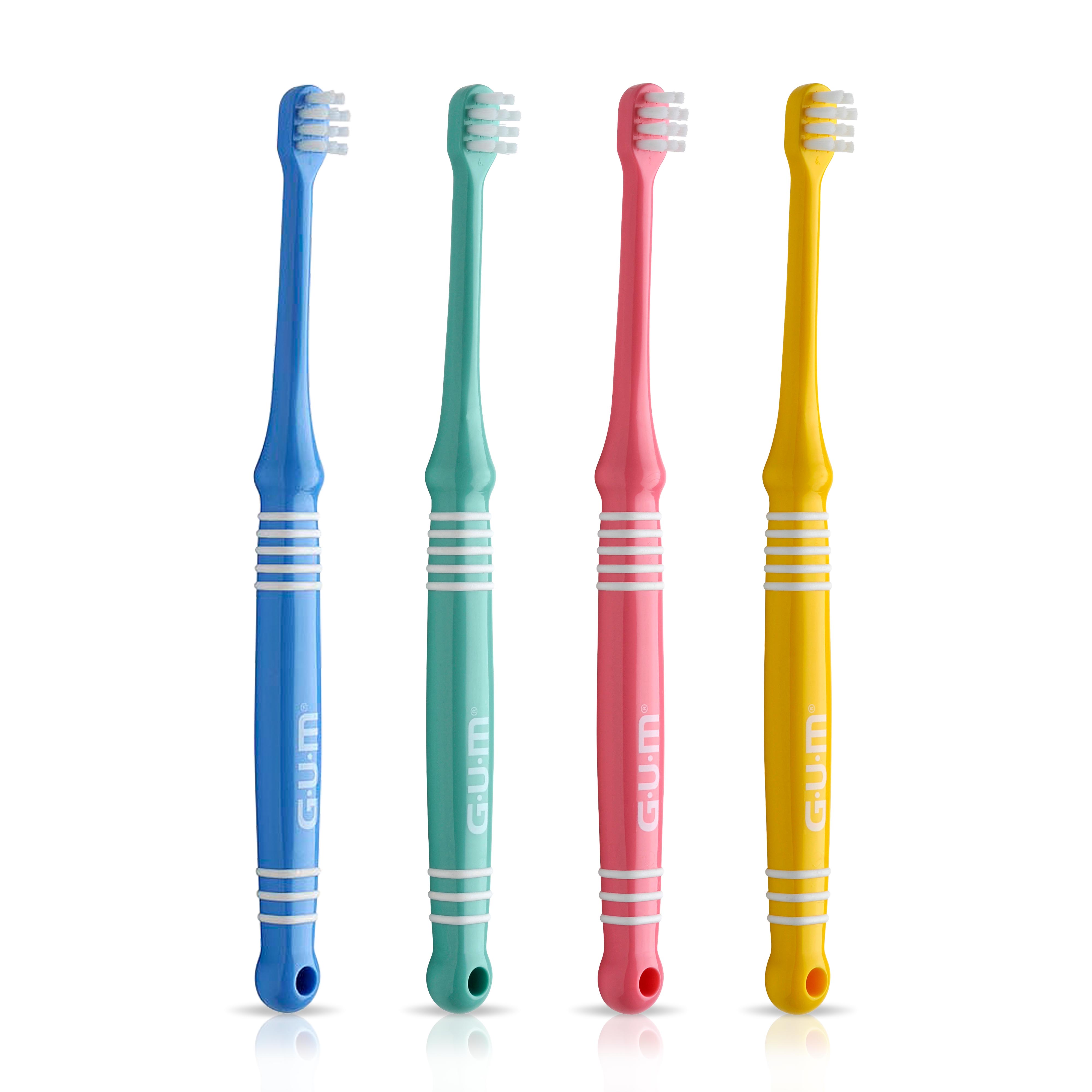 Brosse à Dents Bébé GUM®, Tête Tres-Petite, Souple, 0-2 Ans, 1 Unité