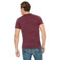 thumbnail image 2 of Bella Canvas Mens Jersey V-Neck Tee, L, Maroon Marble, 2 of 3