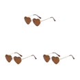 thumbnail image 1 of maskred PVC Heart-Shaped Glasses Non-Slide Silicone Nose Pads And Mulitple Colours For Chic Look Gold Metal Leopard tea 3Set, 1 of 6