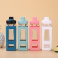 thumbnail image 4 of Large-Capacity Frosted Plastic Sports Water Bottle with Straw, Leakproof Design for Gym, Hiking, School, BPA-Free & Easy-Clean Lid, 4 of 7