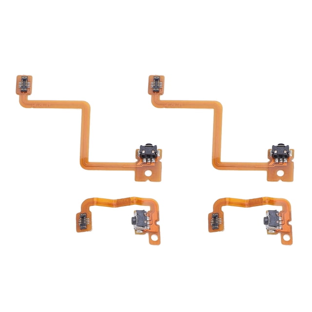 Left Right Button Key Cable, PVC Left Right Button Key Cable Replacement 2 Sets for Gaming