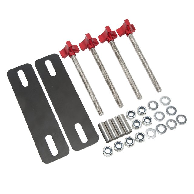 Kit de Supports de Montage pour Planche de Traction, Kit de Montage Flexible Universel Longue Durabilité pour Pistes de Récupération de 4.72-6.69 Po Rouge