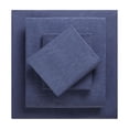 thumbnail image 1 of Mainstays 4-Piece Oceana Blue Flannel Sheet Set, Double, 1 of 6