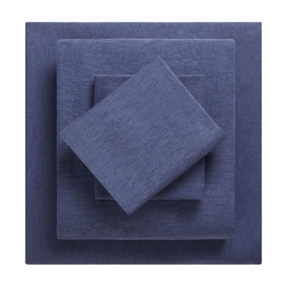 Mainstays 4-Piece Oceana Blue Flannel Sheet Set, King
