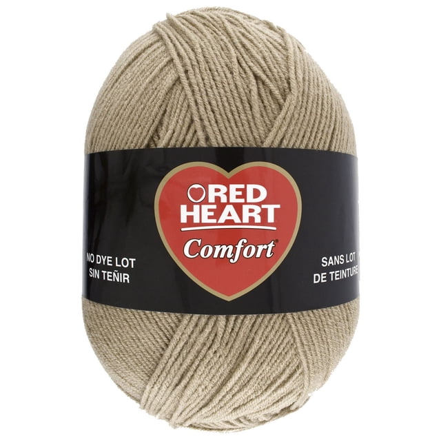 Red Heart® Comfort® Yarn, Solid, Acrylic #4 Medium, 16oz/454g, 867 Yards