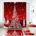 thumbnail image 3 of kurtrusly Shower Curtain For Bathroom Shower Experience Stylish Touch Rustproof Eyelets---stainless Steel F 3-piece, 3 of 6