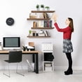 thumbnail image 3 of Sorbus Wall Mounted Floating Shelves for Wall Décor - Large 24 Inch, 3 Pack, Mahogany, 3 of 6