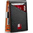 thumbnail image 1 of North Care Men's Wallet- RFID - Money Clip, Larger Capacity up to 12 Cards- Color Orange, 1 of 6