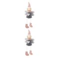 thumbnail image 2 of stanreset Christmas Plush Hanging Angel Hanging Toy Holiday Pendant Decoration grey 2Set, 2 of 6