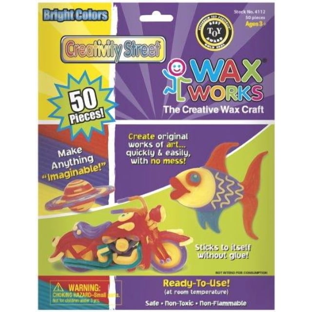 Chenille Kraft Wax Works Bright Hues, 50-Piece
