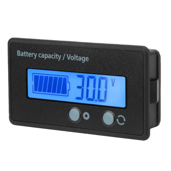Voltmètre, Jauge de Voltmètre LCD Testeur de Tension Outil de Mesure pour Appareils Portables pour Instruments et Compteurs pour Fournitures de Puissance Mobile