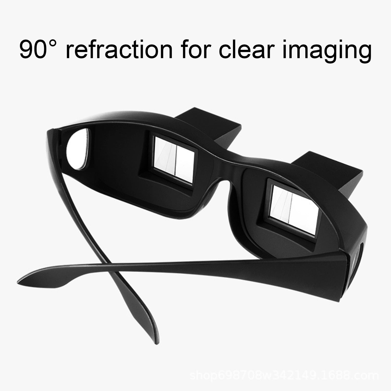 Prism Glasses Universal Non-slip ABS Refractive Show Horizontal Glasses for Reading