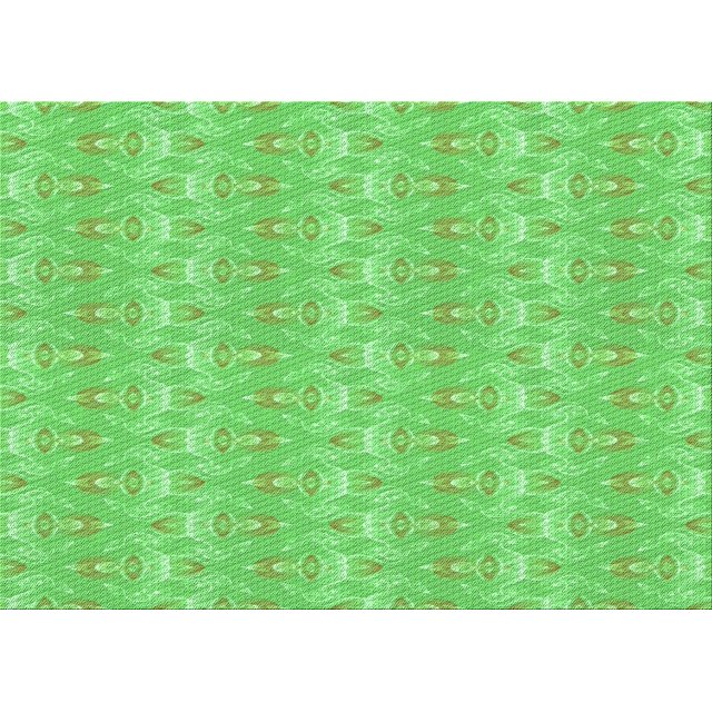 Ahgly Tapis Rectangulaire Lavable en Machine Intérieur Transitionnel Vert Émeraude, 2 Pieds x 4 Pieds