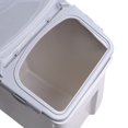 thumbnail image 4 of Pet Food Barrel, Double Sealing Generous Moth Proofing Damp-Proof Beautiful Damp-Proof Dog Feeder, For Cat Dog, 4 of 8