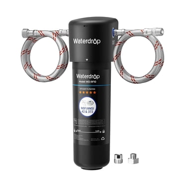 Waterdrop 10UA Système de Filtration d'Eau sous l'Évier, Certifié NSF/ANSI 42, Filtre d'Eau sous Comptoir à Connexion Directe au Robinet de Cuisine, Capacité Élevée de Réduction du Chlore de 8 K Gallons, Technologie USA