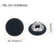 thumbnail image 2 of Unique Bargains 10pcs 16L Fabric Cloth Covered Button 10mm Round Metal Shank Sewing Buttons for Suits Dress Blouses, Navy Blue, 2 of 5