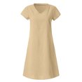thumbnail image 4 of TIMIFIS Robe T-Shirt Décontractée d'Été pour Femme à Manches Courtes Boho Robe de Plage, 4 of 7