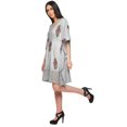 thumbnail image 4 of Moomaya Cutwork Lace Beach Kaftan For Women Printed Bikini Caftan Plus Size, 4 of 4