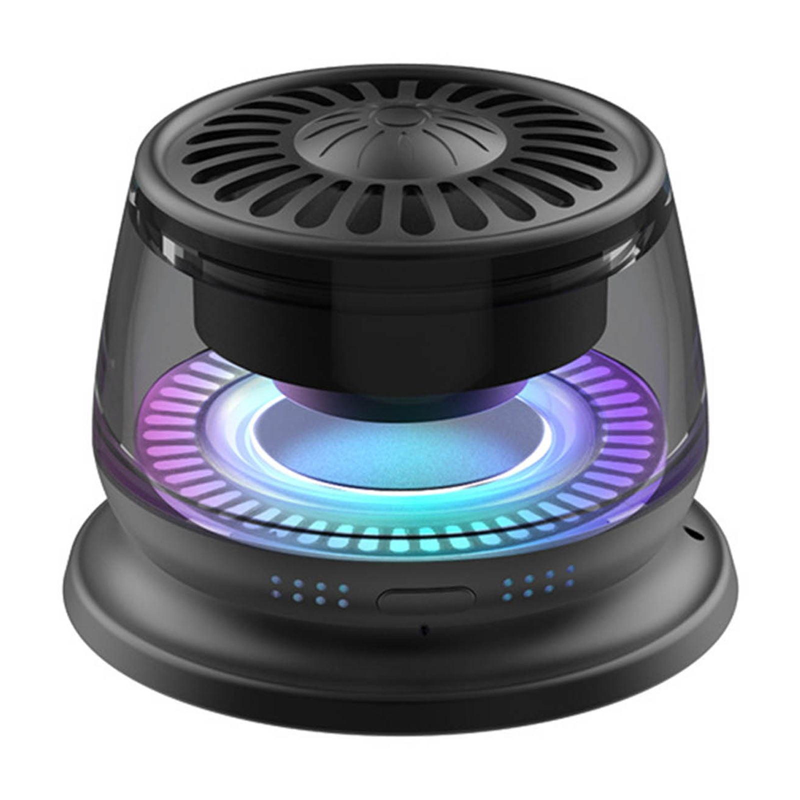 Magnetic Bluetooth Speaker With Colorful Lights Long Lasting Stereo Sound Outdoor Portable Wireless Small Speaker For Music Playback And Audio Enhancement Mini Design