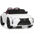 thumbnail image 1 of Gymax 12V Licensed Lexus LC500 Kids Ride On Car w/ MP3 Remote Control White, 1 of 10
