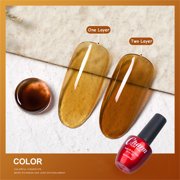 FcBaudy Nail Polish, Gifts for Women Colored Glaze Ice Transparent Japanese Amber Nail Polish Phototherapy Glue 10ml Manicure A