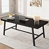 70.87 Inch Industrial Dining Table for 6-8 People, Rectangular Kitchen Table with Thick Engineered Wood Top, Heavy-Duty Metal Frame and Adjustable Feet for Dining Room, Kitchen, Home Office，Black