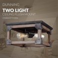 thumbnail image 5 of Dunning 2 Light Flush Mount Light Fixture - Stardust, 13-1/2'', 5 of 5