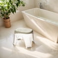 thumbnail image 3 of Tabouret de Douche en Acrylique Imperméable - Repose-Pieds de Douche Transparent pour Raser les Jambes, Marchepied d'Angle pour l'Intérieur de la Douche, 3 of 7