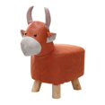 thumbnail image 2 of Animal Footstool Foot Rest Shoe Changing Chair Multifunctional Cute Ottoman Room red cow, 2 of 8