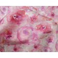 thumbnail image 4 of oneOone Silk Tabby Fabric Watercolor Floral Decor Fabric Printed BTY 42 Inch Wide, 4 of 4