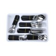 thumbnail image 2 of Mainstays 48 piece Flatware set with Organizer - black, 2 of 2