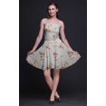 thumbnail image 4 of Bimba Robe Soleil Mini à Taille Smockée pour Femmes à Imprimé Floral, Tenue de Fête d'Été pour les Vacances - Grand, 4 of 5