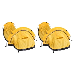 2X Ultralight Bivvy Tent Single Person Backpacking Bivy Tent Waterproof Bivvy Sack for Outdoor Camping Survival Travel,Yellow