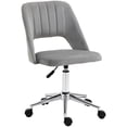 thumbnail image 1 of Vinsetto Armless Office Chair Swivel Computer Desk Chair, Grey, 1 of 10